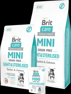 Brit Care Dog Mini Grain Free Light & Sterilised 0,4 kg