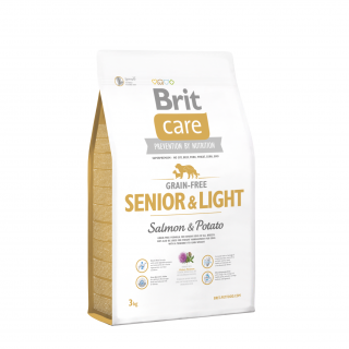 Brit Care Grain-free Senior&Light Losos & Brambor – 3 kg