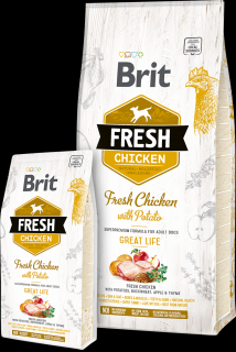Brit Fresh Chicken & Potato Adult Great Life 12 kg