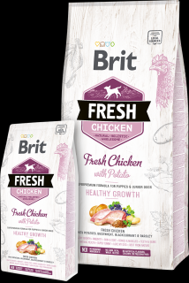 Brit Fresh Chicken & Potato Puppy Healthy Growth 12 kg