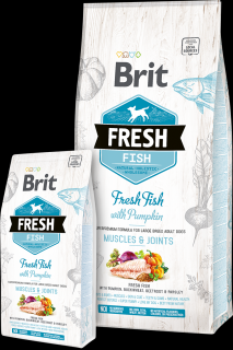 Brit Fresh Fish & Pumpkin Adult Large Muscle & Joints 12 kg