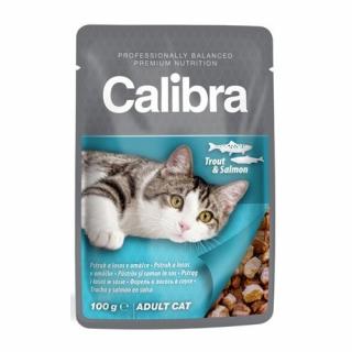 Calibra cat kapsička pstruh a losos v omáčce - 100 g