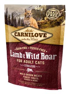 Carnilove Adult Lamb & Wild Boar Adult Sterilised – 400 g