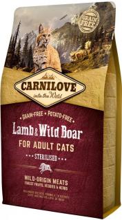 Carnilove Adult Lamb & Wild Boar Adult Sterilised – 6 kg