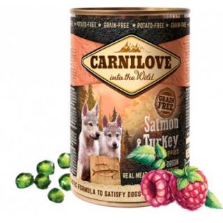 Carnilove Wild Meat Salmon & Turkey Puppies  konzerva - 400 g