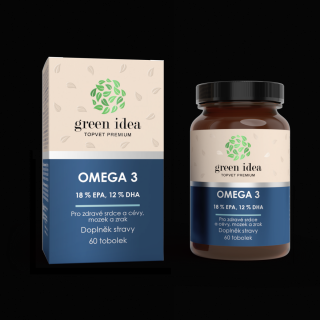 Green Idea Omega 3 - 18% EPA, 12% DHA, 60 gelových kapslí