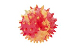 Gumový míček s ostny (průměr 7,5 cm)