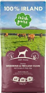 Irish Pure Adult Weiderind hovězí & kuře se zeleninou a kelpou 1,5 kg