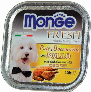 Monge Fresh - paštika a kousky s kuřecím - 100 g