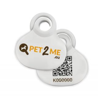 Pet2Me QR identifikační medailonek
