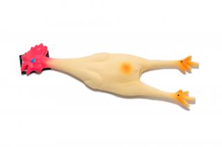 Pískací latexové kuře (42 cm)