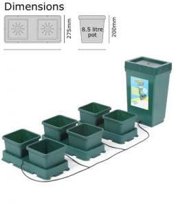 Autopot Easy2grow Kit s 6 květináči, včetně 47 l plastové nádrže