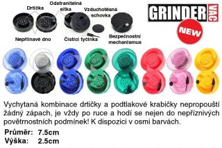 GrinderVac - podtlaková přenoska s drtičkou, různé barvy