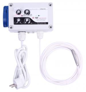 GSE Digitalní regulátor teploty, min&max rychlosti ventilátoru a hystereze 10A
