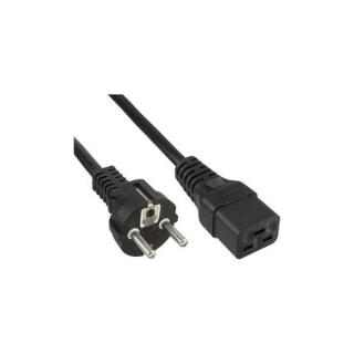 Kabel černý 2m s el. zástrčkou a IEC konektorem