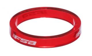 FSA Polycarbonate headset 5 mm spacer Red - hlavové složení