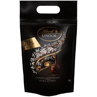 Lindt Lindor výběr hořkých 70% pralinek 1kg