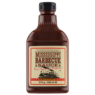 Mississippi BBQ jemně pálivá grilovací omáčka 510g