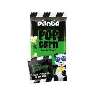 Panda Popcorn s příchutí zakysané smetany a bylinek 100g