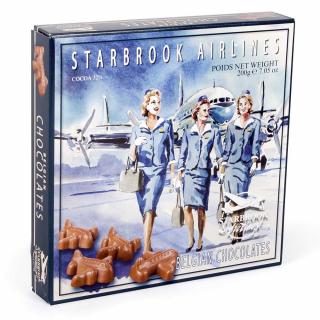 Starbrook Airlines letadýlka z mléčné čokolády 200g