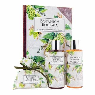 Botanica sada gel 200ml, šampon 200ml a mýdlo 100g – chmel a obilí (Luxusní kosmetická sada pro ženu)