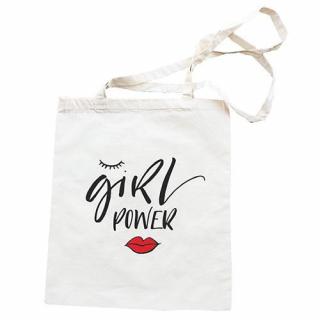 Látková taška 40 x 33 cm - Girl power (Plátěná taška s originálním potiskem)