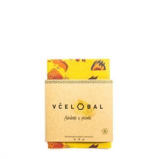 Včelobal voskovaný ubrousek - 4 Živly, velikost S (Ekologický voskovaný ubrousek pro opakované použití)