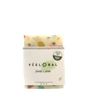 Včelobal voskovaný ubrousek - Vegan, velikost S (Ekologický voskovaný ubrousek pro opakované použití)