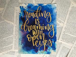 Art print: Reading is dreaming