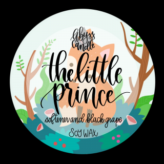 Vonný vosk: Černé hrozny s čistou vůní aviváže  Vůně svíčky The Little Prince