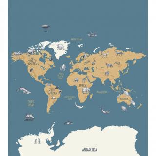 Panoramatická tapeta World Map 102032066