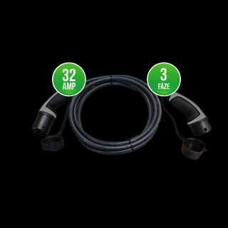 Prémiový nabíjecí kabel | Typ 2 | max. 22kW Barva: Černá, Délka kabelu: 4 metry