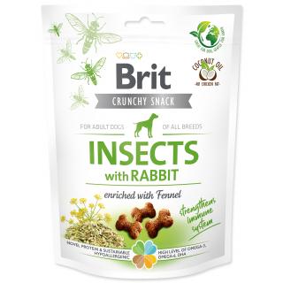 Brit Care Dog Crunchy Cracker. Insects with Rabbit enriched with Fennel 200g