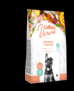 Calibra Dog Verve GF Junior M&L Chicken&Duck 12kg