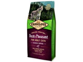 CARNILOVE Duck and Pheasant Adult Cats Hairball Control 6kg