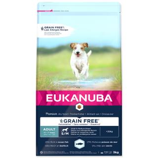 EUKANUBA Adult Small & Medium Grain Free Ocean Fish 3kg