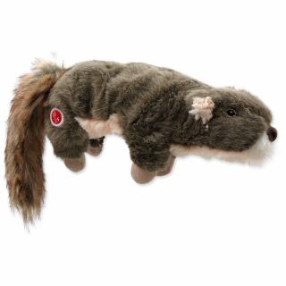 Hračka DOG FANTASY Skinneeez Plush pískací veverka 45 cm