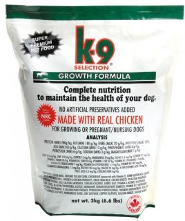 K-9 SELECTION GROWTH FORMULA 3 kg  (krmivo pro štěňata)