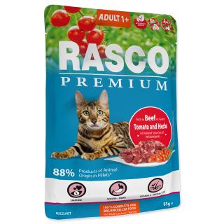 Kapsička RASCO Premium Cat Pouch Adult , Beef, Hearbs 85g