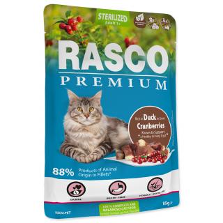 Kapsička RASCO Premium Cat Pouch Sterilized, Duck, Cranberries 85g