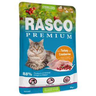 Kapsička RASCO Premium Cat Pouch Sterilized, Turkey, Cranberries 85g