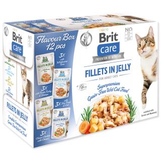 Kapsičky BRIT Care Cat Multipack Fillets in Jelly Flavour Box 4 x 3 ks 1020g
