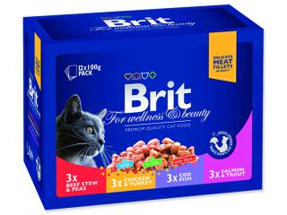 Kapsičky BRIT Premium Cat Family Plate 1200g