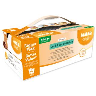 Kapsičky IAMS Cat výběr z mořských a suchozemských mas v omáčce multipack 4080g