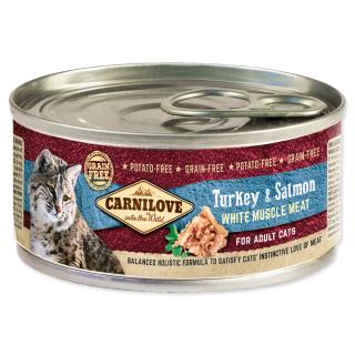 Konzerva CARNILOVE WMM Turkey & Salmon for Adult Cats 100g