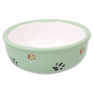 Miska MAGIC CAT keramická kočicí tlapka zelená 13 cm 0,33l