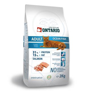 ONTARIO Cat Adult Ocean Fish 2kg  (+ konzerva 400 g ZDARMA)