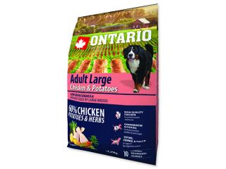 ONTARIO Dog Adult Large Chicken & Potatoes & Herbs 2,25kg