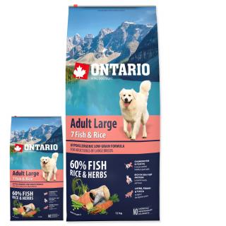 ONTARIO Dog Adult Large Fish & Rice 12 kg