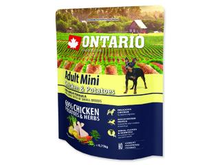 ONTARIO Dog Adult Mini Chicken & Potatoes & Herbs 0,75kg